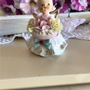 Vintage Lefton July Angel “Water Lily “